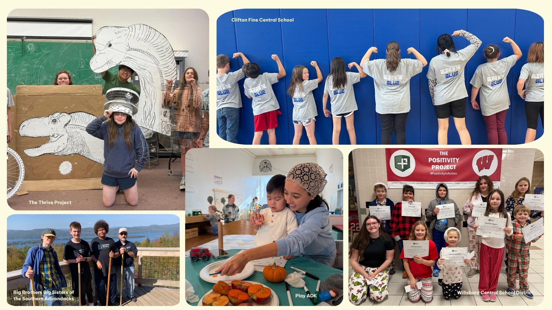 Photo collage of community members